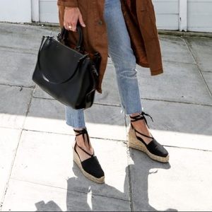 Castañer Lace-Up Espadrille Wedge